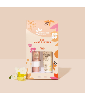 Fleurance Nature Duo stick lèvres et crème mains Vanille