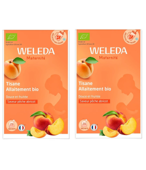 Weleda Duo Tisane allaitement saveur pêche abricot 2x20 sachets
