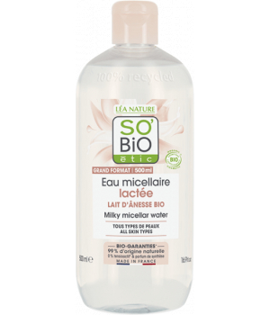 So'Bio étic Eau Micellaire lactée Mon lait d'ânesse 500ml