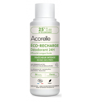 Acorelle Eco recharge du déodorant soin efficacité longue durée reine des prés 100ml
