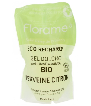 Florame Eco recharge Gel douche aux HE parfum Verveine citron 700ml
