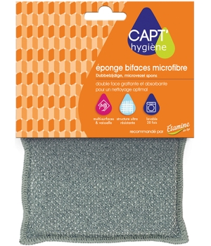 Capt' Hygiène Eponge bifaces microfibre