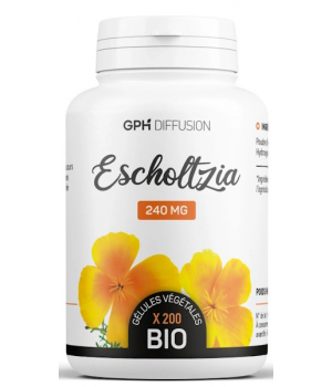 GPH Diffusion Escholtzia partie aérienne bio 240 MG 200 gélules