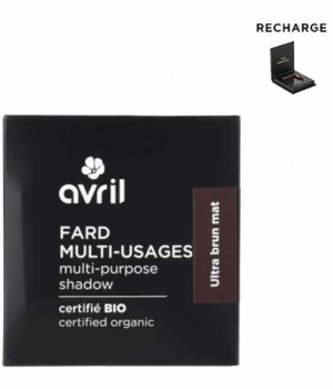 Avril Fard à paupières et sourcils Ultra brun mat 2gr