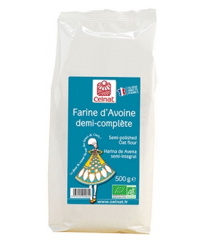 Anti-Gaspi Farine d'avoine demi complète 500g Celnat