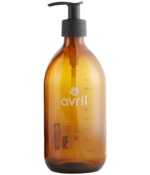 Avril Flacon rechargeable en verre ambré 500ml