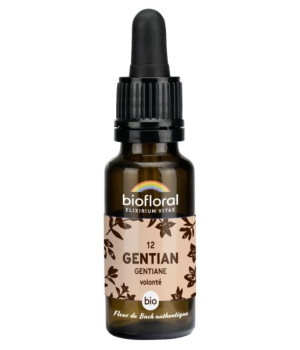 Biofloral Fleur De Bach Elixir Gentian n°12 Gentiane 20ml