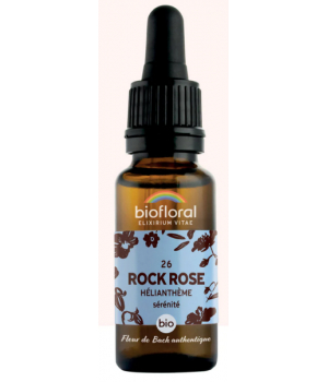 Biofloral Fleur De Bach Elixir Rock Rose n°26 Hélianthème 20ml