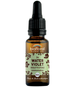 Biofloral Fleur De Bach Elixir Water Violet n°34 Violette d'eau 20ml