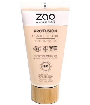 Zao  Fond de teint fluide Pro'Fusion 851 Beige porcelaine