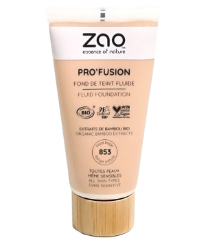 Zao  Fond de teint fluide Pro'Fusion 853 Beige pétale