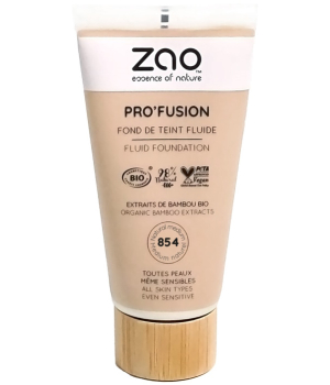 Zao  Fond de teint fluide Pro'Fusion 854 Medium naturel