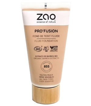 Zao  Fond de teint fluide Pro'Fusion 855 Medium hâlé