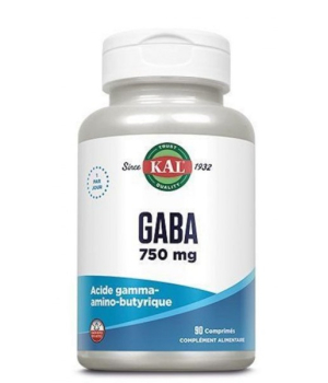 Solaray Kal Gaba 750 mg 90 comprimés