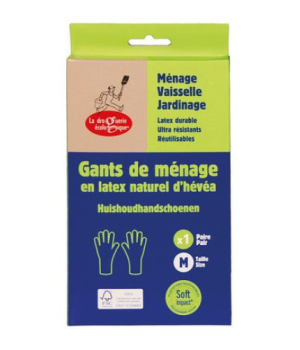 Droguerie Ecologique Gants en latex naturel medium