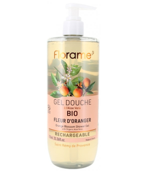 Florame Gel douche aux HE parfum Fleur d'oranger 750ml