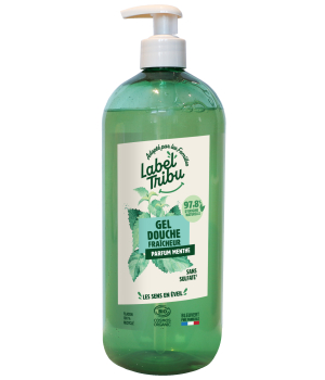Label Tribu Gel douche fraîcheur 1L
