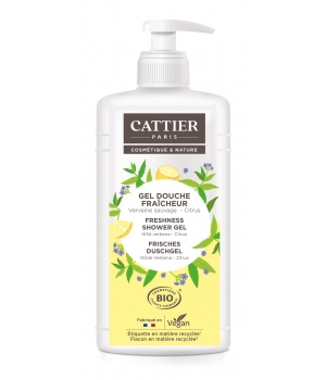Cattier Gel douche fraîcheur Verveine sauvage et citrus 1L