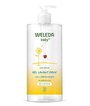 Weleda Gel lavant corps et cheveux au Calendula bébé 750ml