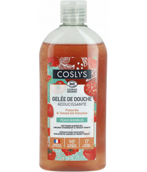 Coslys Gelée de douche apaisante fraise tomate 250ml