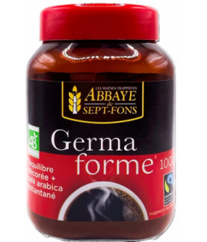 Abbaye de Sept Fons Germaforme Chicorée bio + café arabica bio instantanés 100g