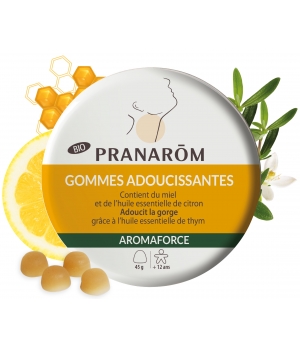 Pranarom Gommes adoucissantes miel, citron, thym 45gr