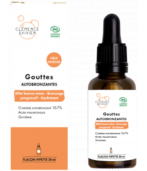 Clemence et Vivien Gouttes autobronzantes hâle intense 30ml