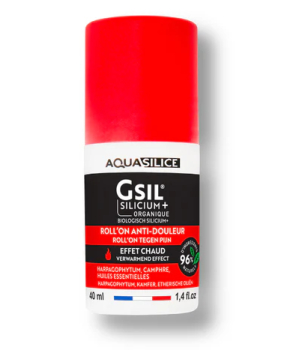 Aquasilice GSIL Roll'On anti douleur effet chaud 40ml