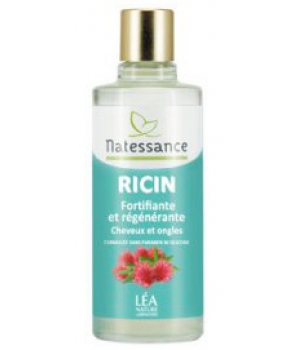 Hygiene naturelle certifié EcocertHygiene naturelle certifié cosmebio Natessance Huile de Ricin Cheveux et Ongles naturelle 100ml
