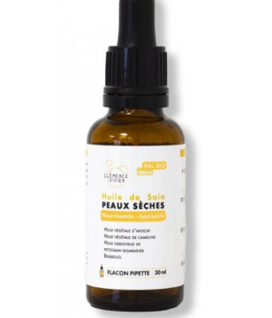 Clemence et Vivien Huile de soin peaux sèches 30ml