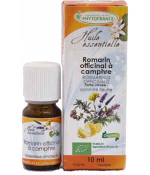 Phytofrance Huile essentielle de Romarin à Camphre Bio 10ml