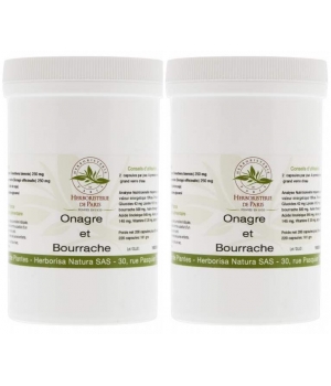Herboristerie De Paris Huiles Bourrache Onagre lot de 2 X 220 capsules
