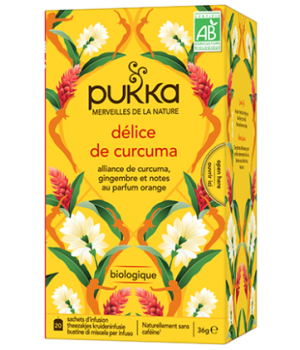 Pukka Infusion Délice de curcuma 20 infusettes