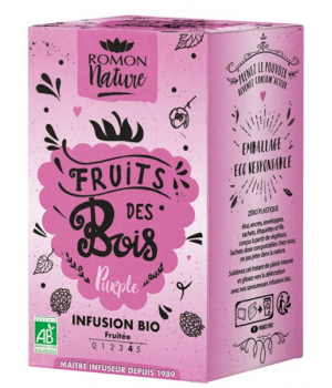 Romon Nature Infusion plaisir Fruits des Bois bio 16 sachets