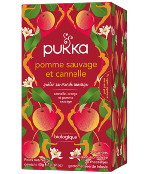 Pukka Infusion Pomme sauvage Cannelle Gingembre 20 infusettes