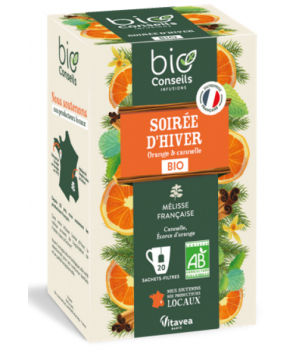 Bio Conseils Infusion Soirée d'Hiver Bio 20 sachets 35g