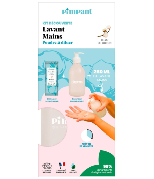 Pimpant Kit découverte Lavant mains fleur de coton 25g