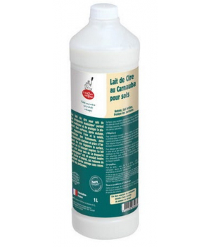 Droguerie Ecologique Lait de cire au Carnauba pour sols 1 litre