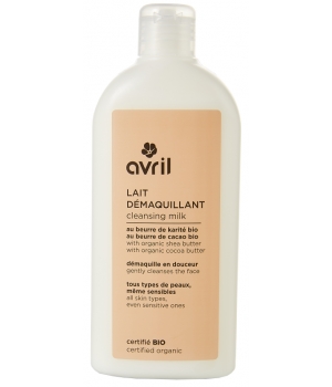 Avril Lait démaquillant certifié bio 250ml