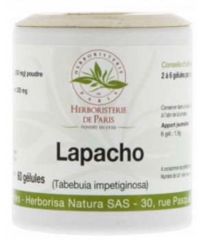 Herboristerie De Paris LAPACHO ECORCE 250 MG 60 gélules