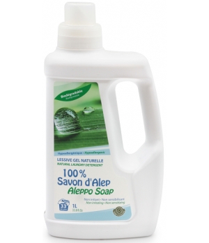 Alepia Lessive liquide gel Ultra Concentrée 100% Savon d'Alep 1L