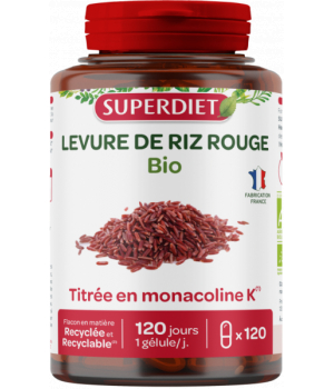 Super Diet Levure de Riz rouge bio 120 gélules