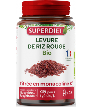 Super Diet Levure de Riz rouge bio 45 gélules