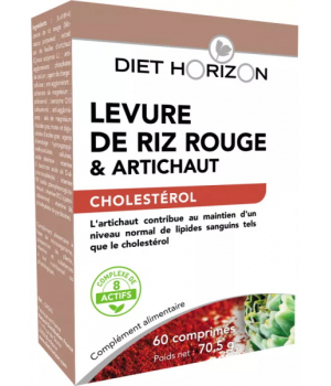 Diet Horizon Levure de Riz rouge et artichaut 60 comprimés