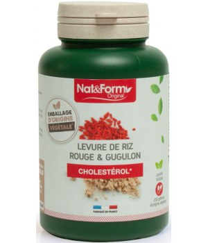 Nat et Form Levure de riz rouge et gugulon 200 gélules