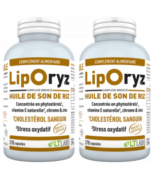 Lt Labo Liporyz Huile de Son de Riz Lot de 2 x 270 capsules