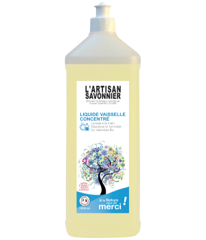 L Artisan Savonnier Entretien Liquide Vaisselle Concentré au Calendula parfum citronné 1L
