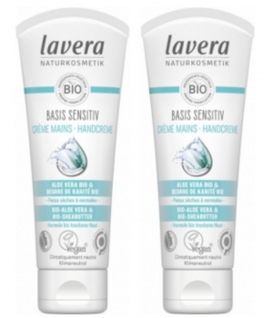 Lavera Lot Crèmes Mains Basis Sensitiv 2x75ml