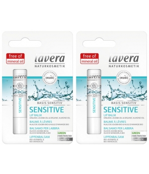 Lavera Lot de 2 Baume à lèvres basis sensitiv 2 x 4.5gr