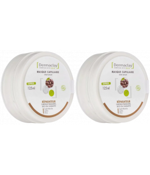 Dermaclay  Lot de 2 masque capillaire réparateur 2 x 125ml